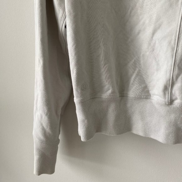 Lululemon Cropped Grey Blue Crewneck Sweatshirt - Picture 3 of 5